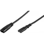 Wentronic IEC-60320-C8 su IEC-60320-C7 2m connettore femmina C8 su connettore femmina C7 nero (97201)