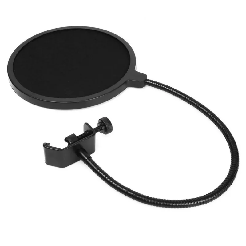 Microfono PC MEDIA-TECH MT397S — con filo, ingresso XLR, 20–20000 Hz, 150 Ω, -32 dB, cavo 2,4 m, supporto da tavolo, nero