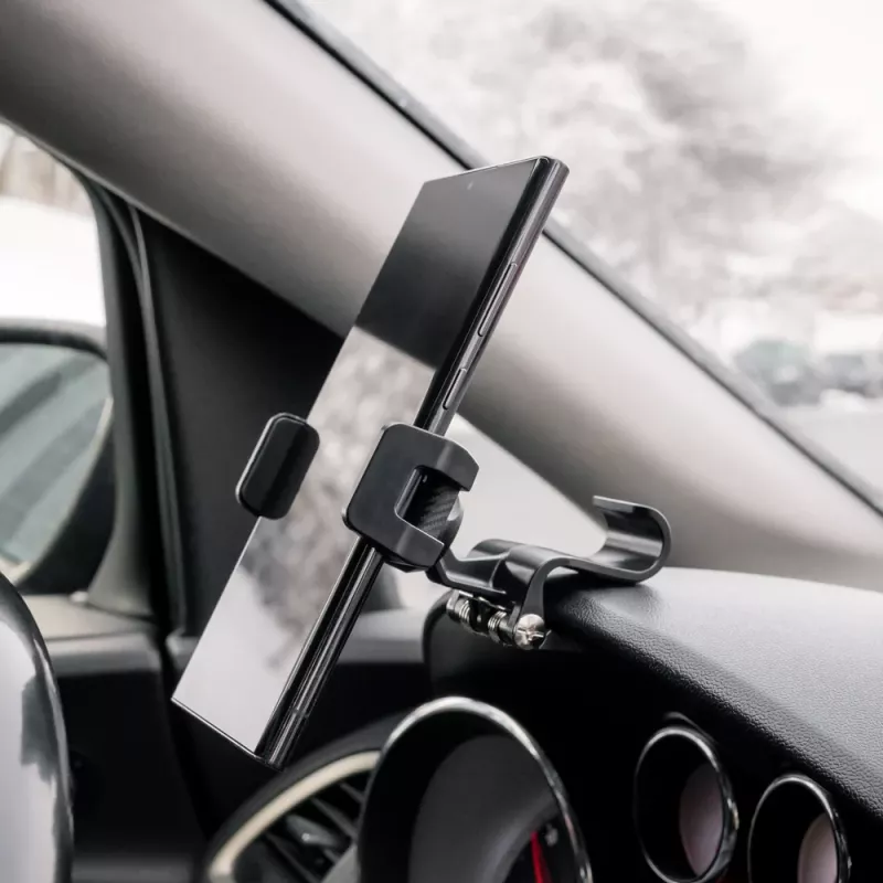 Supporto per telefono Tellur TLL171261 — supporto universale compatto regolabile in angolo per auto e scrivania, nero