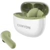 CANYON Cuffie In-Ear TWS-5, Verde Bluetooth 5.3, Controllo touch, Ingresso di ricarica: USB-C