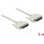Cavo seriale DELOCK 84537, D-Sub 25 pin a D-Sub 25 pin, beige, 5 m
