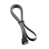CableMod ModMesh - Cavo SATA - Serial ATA 150/300/600 - SATA (M) ad angolo retto a SATA (M) - 60 cm - Carbone (CM-CAB-RSAT-N60KC-R)