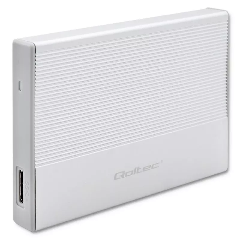 Case per SSD/HDD SATA 2,5 pollici QOLTEC 52278 USB 3.0, supporta fino a 2 TB