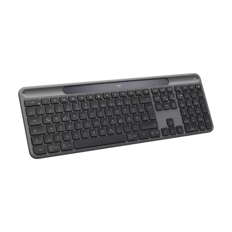 Logitech Signature Slim Solar+ K980 Tastiera wireless, QWERTZ tedesco, grafite