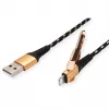 Cavo Lightning ROLINE 11.02.8923 1m nero oro