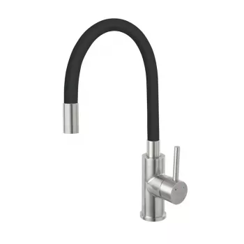 Miscelatore da cucina FERRO BZR4BSS – finitura nera, monocomando
