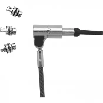 Lucchetto per cavo DICOTA D31700 nero argento 2 m