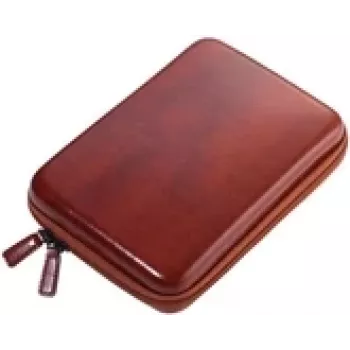 Organizer personale TROIKA CBO25/BR similpelle marrone velluto tasca con zip