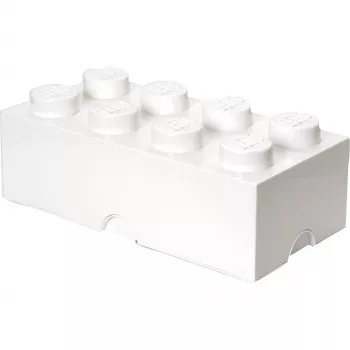 LEGO Storage Brick 8 bianco, scatola di stoccaggio bianca