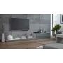 Mobile TV Cama LIFE 300/42/35 bianco/grigio lucido