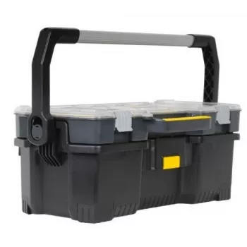 Stanley 1-97-514 cassetta per minuteria/attrezzi nero, trasparente