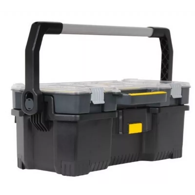 Stanley 1-97-514 cassetta per minuteria/attrezzi nero, trasparente