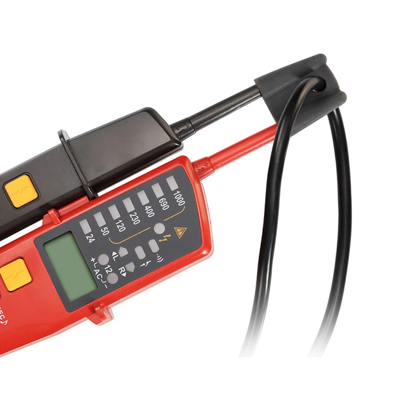 Tester di tensione e continuità Unit UT18E con display LCD e rilevamento di tensione senza contatto