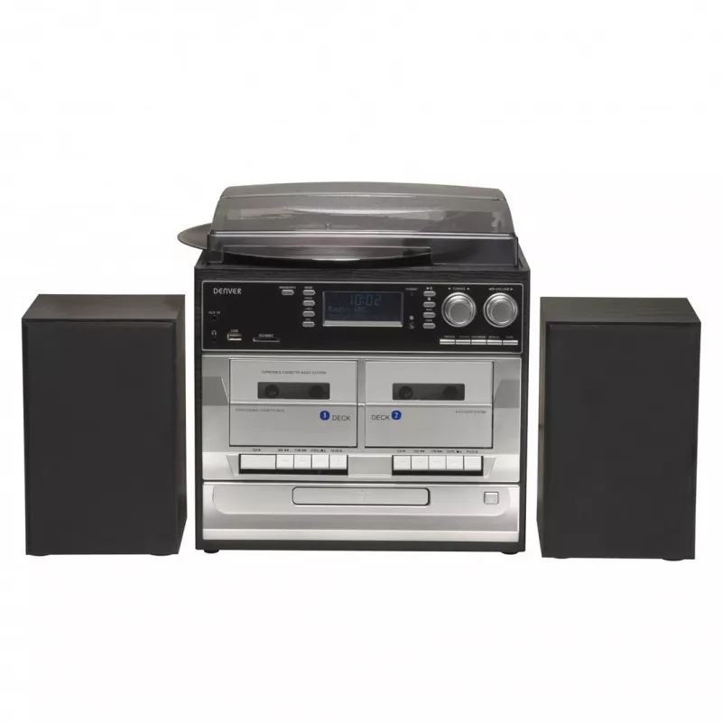 Denver MRD-166 centro musicale DAB+ con giradischi, lettore CD e cassette