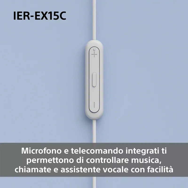 Sony IER-EX15C Cuffie con filo In-Ear Chiamate/Musica USB Type-C Nero