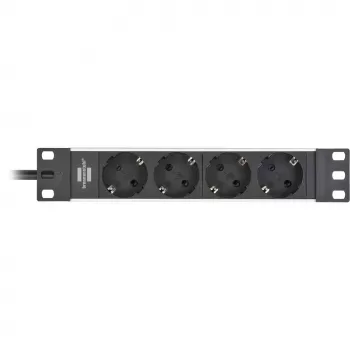 Brennenstuhl 1390007004 Prolunga 2 m 4 prese AC per interni nero - argento (1390007004)