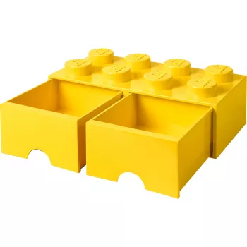 Cassetto contenitore LEGO Brick 8 — giallo (modello 40061732) cassetto per riporre mattoncini e piccoli pezzi