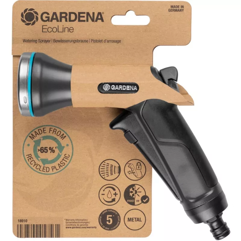 Pistola spruzzatrice per giardino ugello Gardena 18910-20 plastica nero