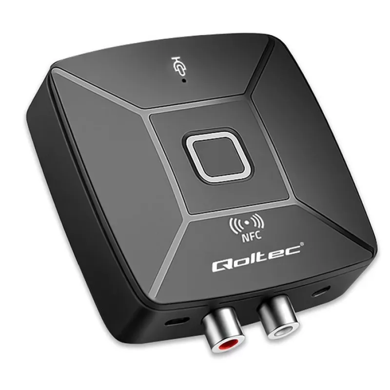 QOLTEC Trasmettitore/ricevitore audio wireless HiFi modello 56981 — bridge audio Bluetooth/Line-In