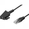 Wentronic Goobay - Cavo telefonico - TAE-F (M) - RJ-45 (M) - 15 m - nero (51236)