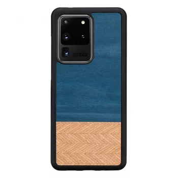 Custodia protettiva per smartphone Man and Wood Galaxy S20 Ultra Denim nero