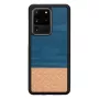 Custodia protettiva per smartphone Man and Wood Galaxy S20 Ultra Denim nero