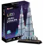 CubicFun L133H puzzle 3D Burj Khalifa (Light), 136 pezzi, illuminato a LED
