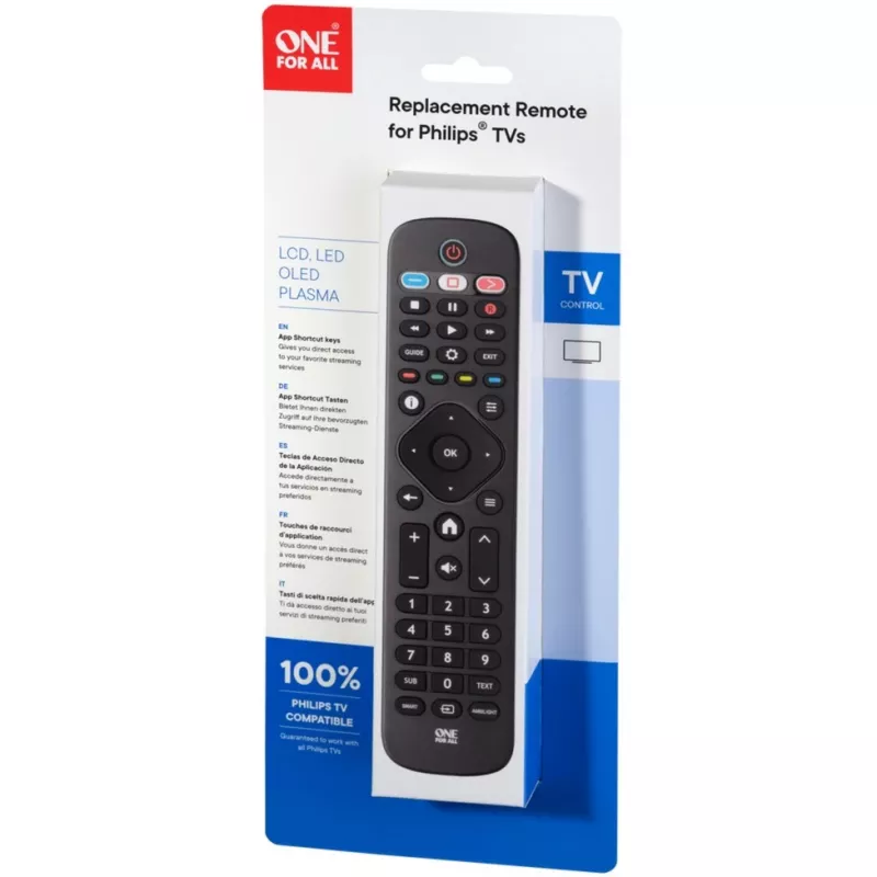 One For All telecomandi di ricambio TV telecomando di ricambio Philips TV