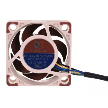 Ventola Noctua NF-A4X20 5V PWM — 40×20 mm, 5 V, 4-Pin PWM, 1100–5000 U/min, 9,4 m³/h
