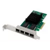 DIGITUS scheda di rete Gigabit Ethernet 4 porte, RJ45, PCI Express, Intel I350