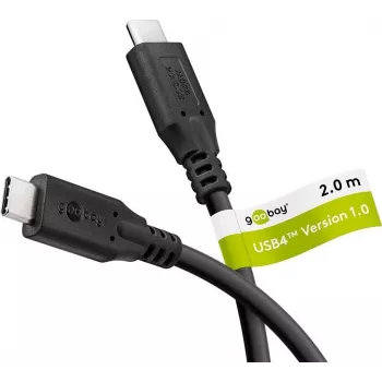 Goobay Cavo USB-C™, USB4™, 240 W, 20 Gbit/s, Power Delivery, 2 m (74189)