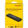 Case per SSD DeLOCK 42615 nero M.2