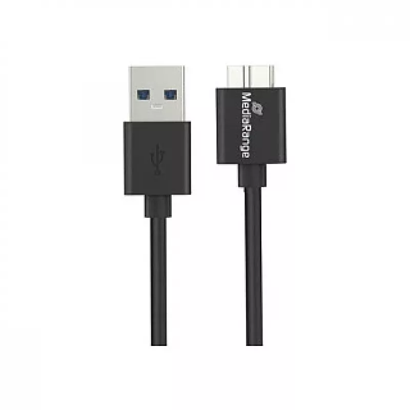 Cavo USB MediaRange MRCS240 — USB A a Micro-USB B, USB 3.2 Gen 1 (3.1 Gen 1), 1,8 m, nero