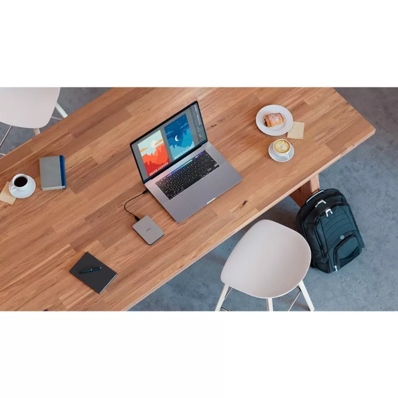 LaCie Mobile Drive Secure STLR2000400 - disco rigido - crittografato - 2 TB - esterno (portatile) - USB 3.2 Gen 1 (connettore USB-C) - Self-Encrypting