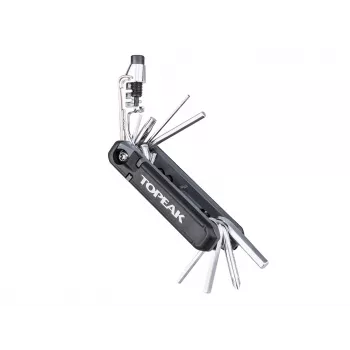 Multitool Topeak Hexus X nero acciaio inox 90mm