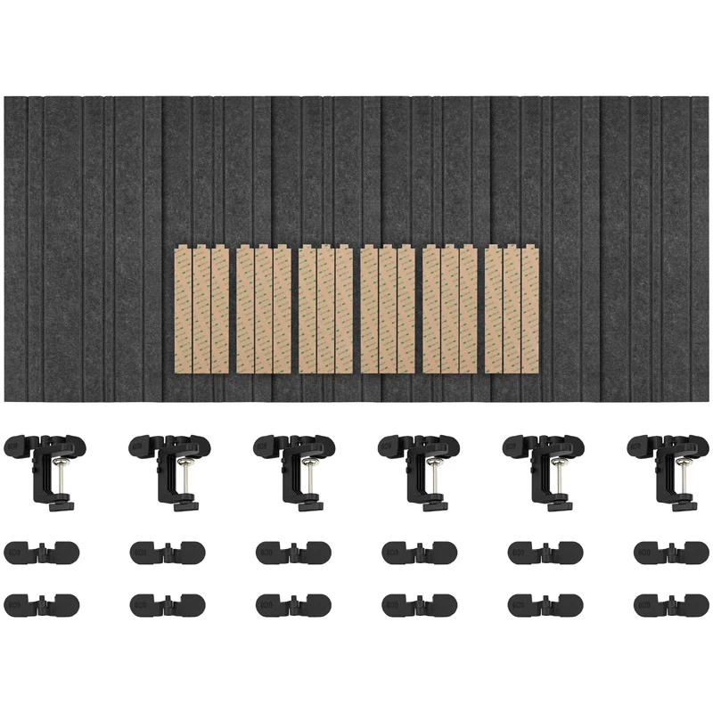 Streamplify ACOUSTIC PANEL - confezione da 6, grigio