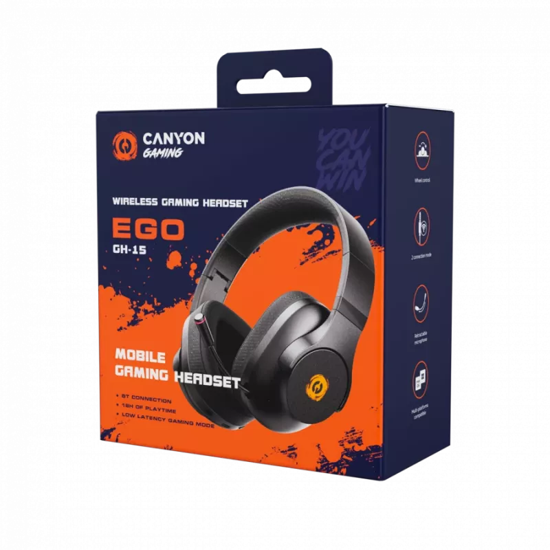 Cuffie CANYON EGO GH-15 2in1 BT nero