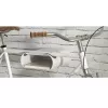 Maclean MC-466 supporto da parete per bicicletta con mensola, max 25 kg, bianco