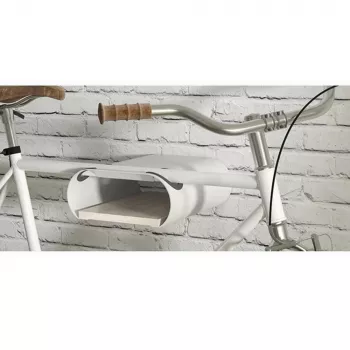 Supporto a parete per biciclette MACLEAN MC-466 per 2 biciclette, design salvaspazio