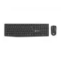 Set tastiera e mouse USB con filo NATEC SQUID — QWERTY US International, 105 tasti, nero, mouse 1600 DPI