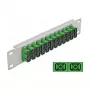 Patch Panel in fibra ottica DeLOCK 10 pollici 12 porte SC duplex verde 1HE grigio