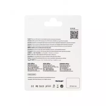 Scheda di memoria microSDXC PATRIOT 512GB V30 U3 Classe 10, lettura 90 MB/s, scrittura 80 MB/s, con interruttore di protezione da scrittura