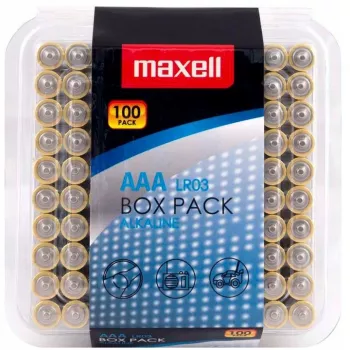 Batteria alcalina MAXELL LR03 AAA 1.5V 100 pz.