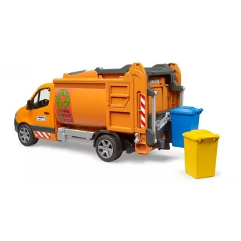 Veicolo modellino BRUDER MB Sprinter camion della spazzatura BR-02682, riproduzione giocattolo in scala