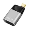 Adattatore LogiLink USB 3.2 Gen2 Type-C maschio su HDMI-A USB-C 4K PD alluminio nero/grigio