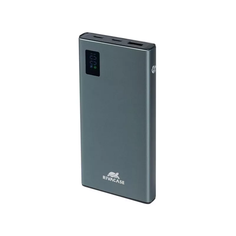 Powerbank Rivacase VA1021 10000mAh, doppia uscita USB, indicatori LED, caricabatterie portatile compatto