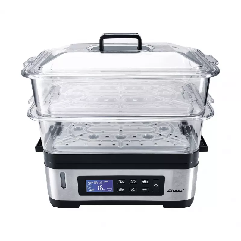 STEBA DG 2 cuocivapore (1200 Watt, acciaio inox / nero) (05.22.00)