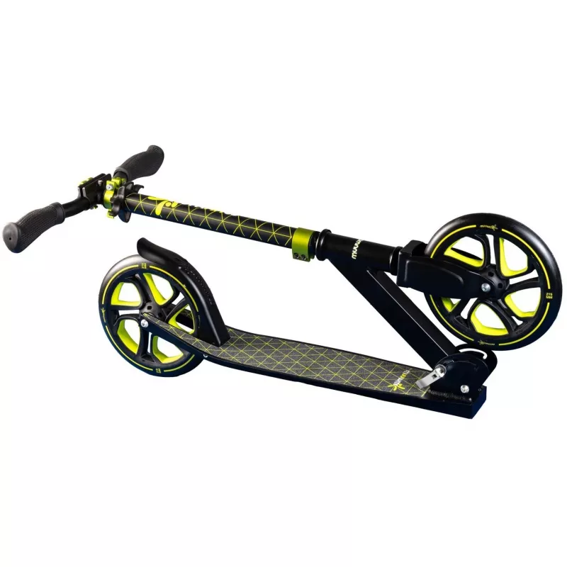 Monopattino in alluminio Pro 215 mm (nero/lime)