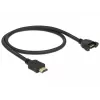 Cavo HDMI DeLOCK 85463 0,5 m tipo A connettore maschio su connettore femmina, nero