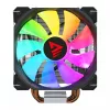 Dissipatore ad aria per CPU SAVIO SAVGCOVORTEXX2ARGB con 4 heatpipe, ventola ARGB 120 mm, nero